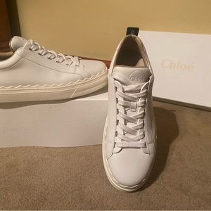 Chloe White Athletic Shoes